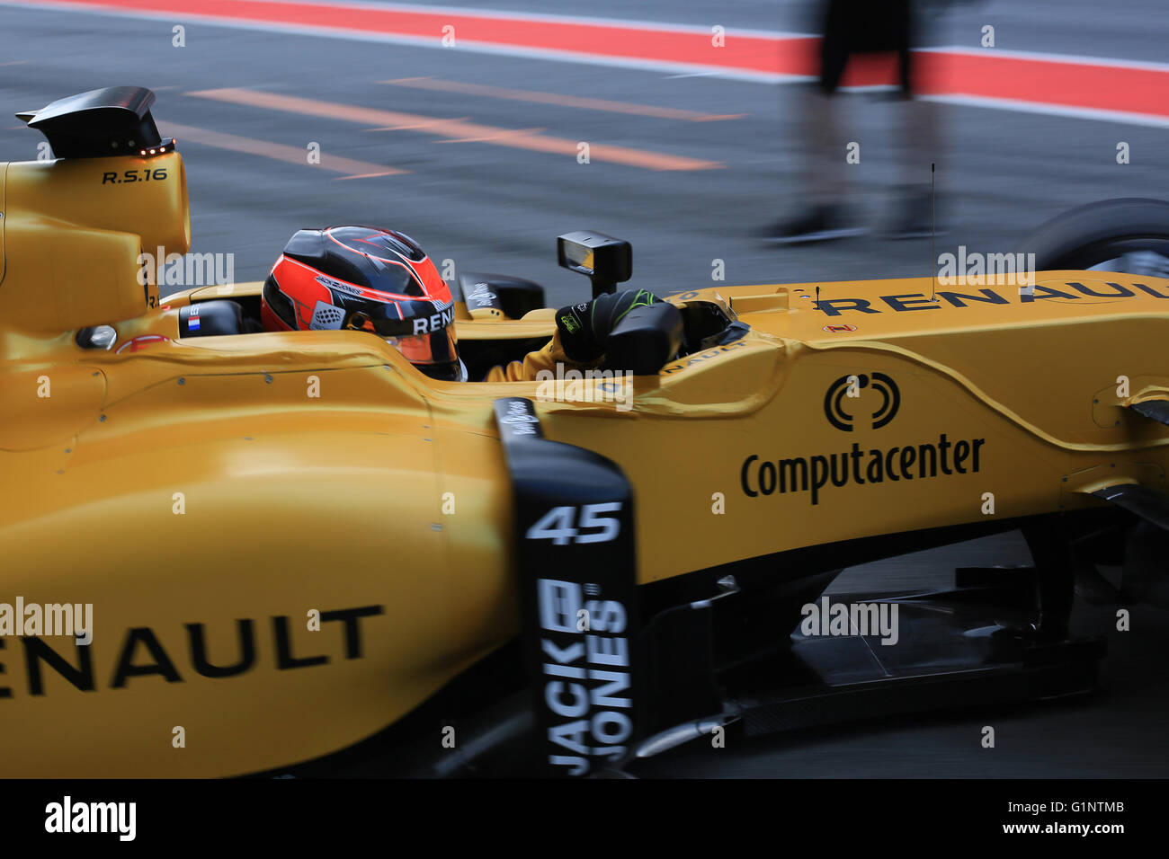 Circuit de Catalunya de Barcelone, Espagne. 17 mai, 2016. Les essais en cours de saison pour toutes les équipes de course. Renault Sport F1 Team R16 - Esteban Ocon Credit : Action Plus Sport/Alamy Live News Banque D'Images