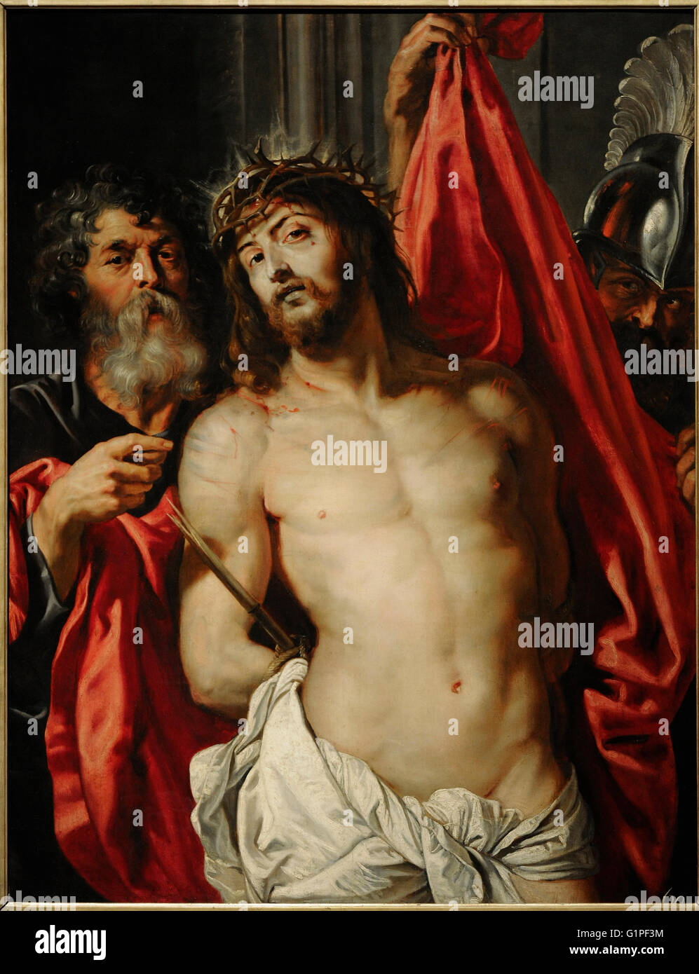 Peter Paul Rubens (1577-1640). Peintre baroque flamand. Le Christ couronné d'Épines 'Ecce Homo', 1612. Le Musée de l'Ermitage. Saint Petersburg. La Russie. Banque D'Images