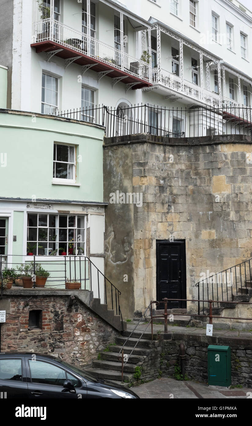 Une banlieue de Bristol Clifton Banque D'Images