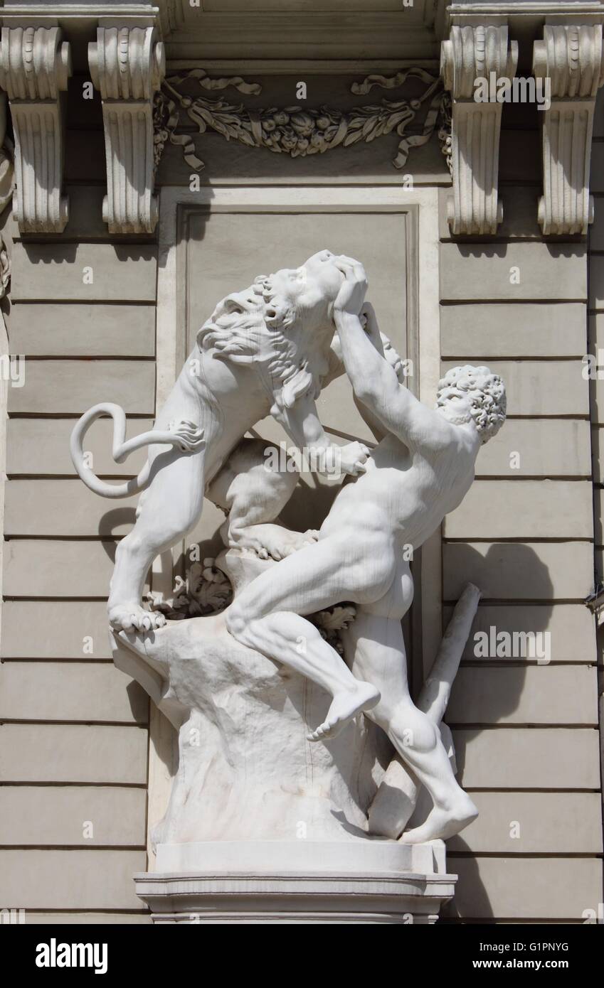 Statue D H racl s Combattant Le Lion De N m e Dans Hofburg De Vienne Statue D H racl s Combattant Le Lion De N m e Dans Hofburg De Vienne