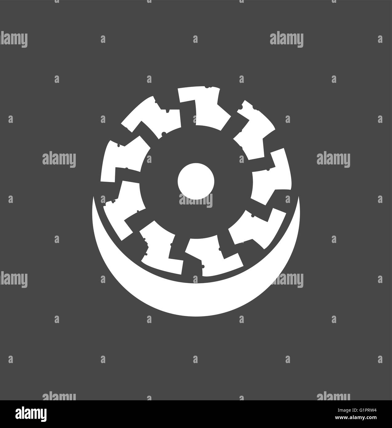 Symbole d'un vecteur bien Illustration de Vecteur