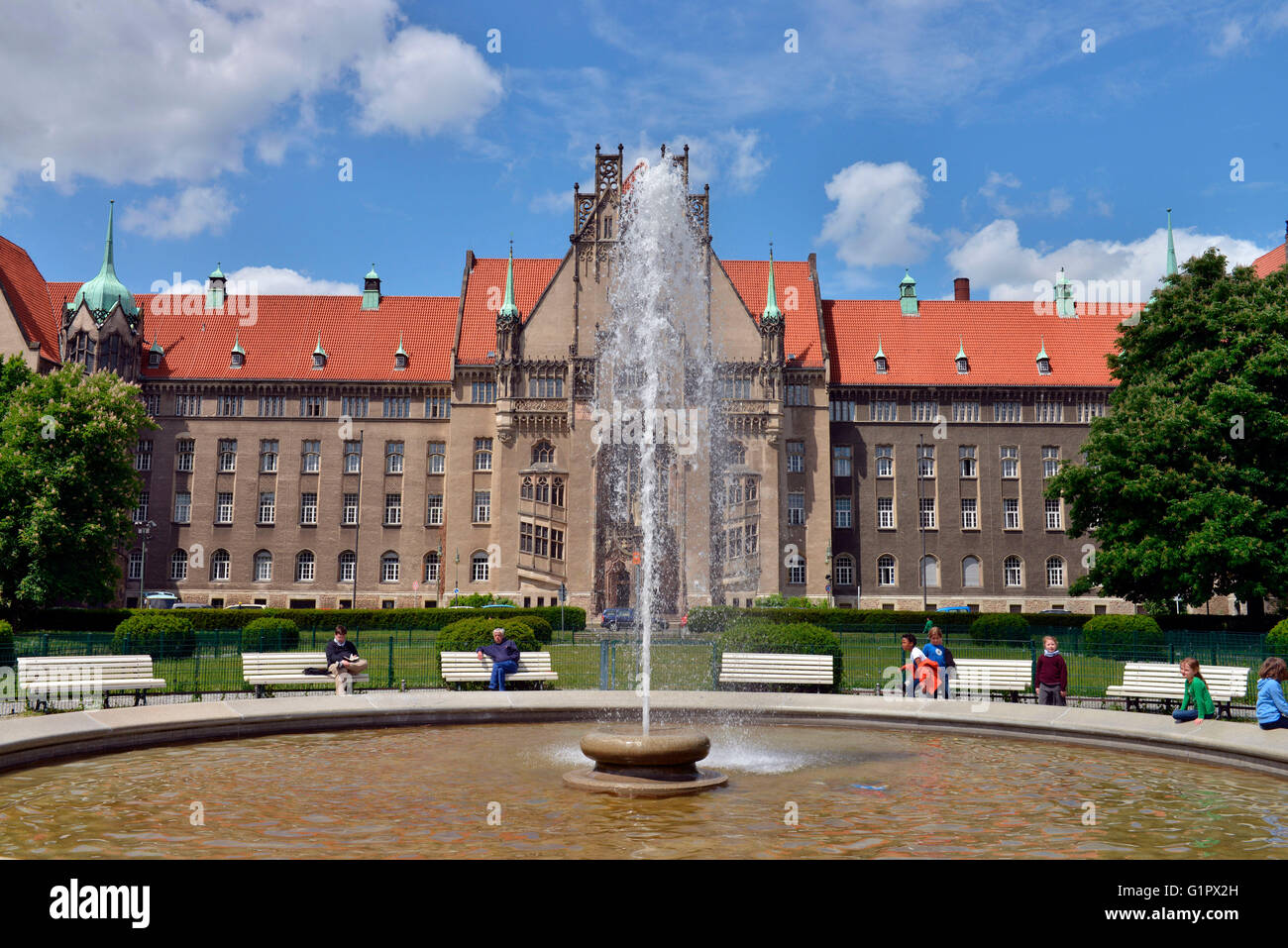 Amtsgericht Mariage, Bahnhofstraße, Mariage, Berlin, Deutschland Banque D'Images