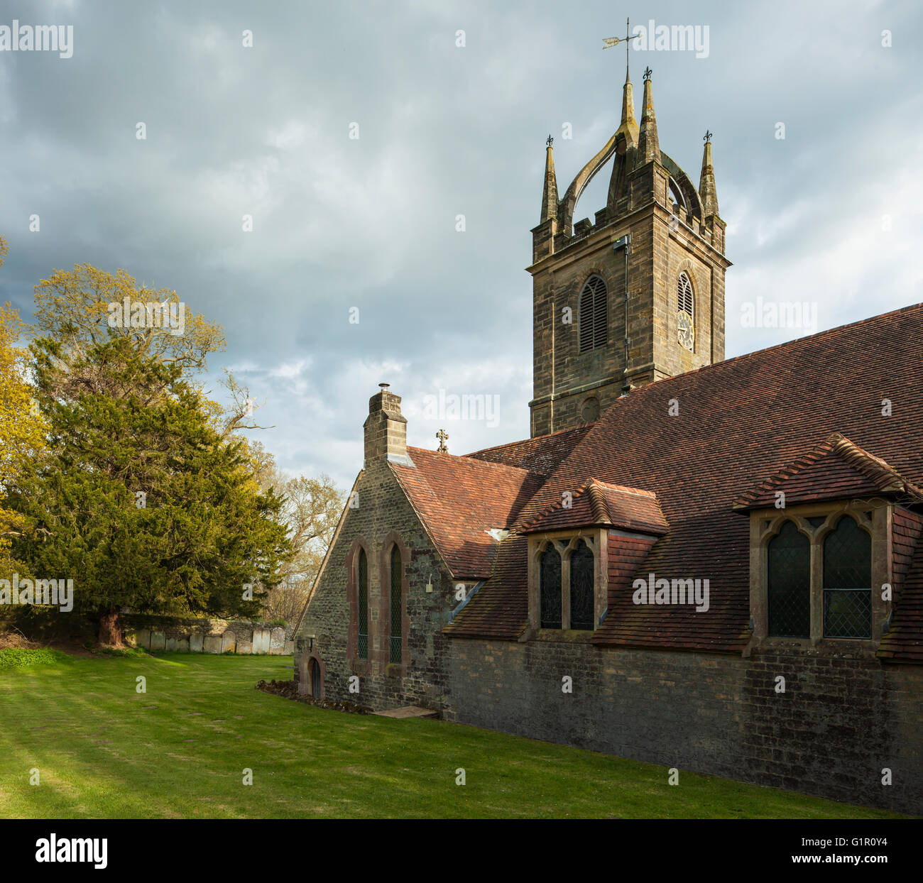 Dans l'église All Hallows Tillington près de Petworth, West Sussex, Angleterre. Banque D'Images