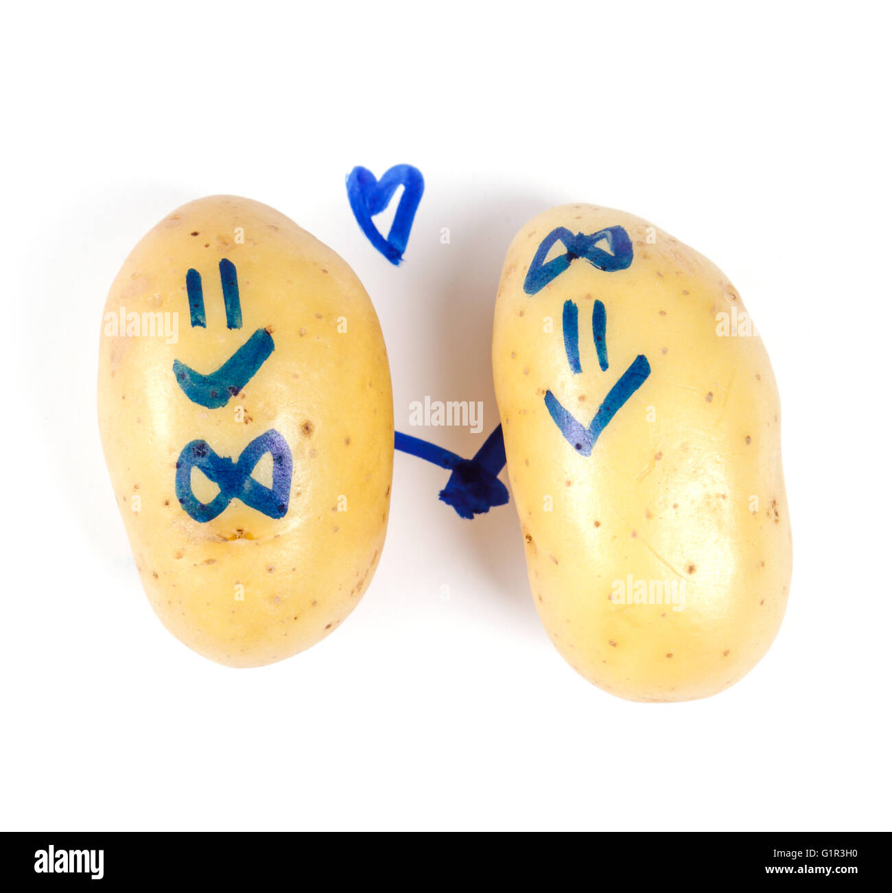 Pomme de terre drôle Banque D'Images