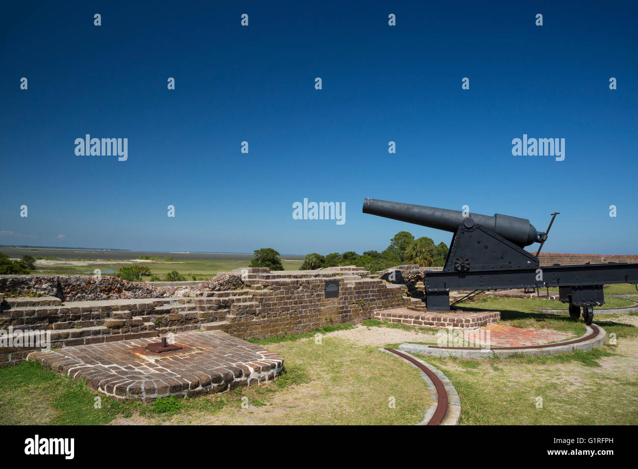 Savannah, Georgia - Fort Pulaski National Monument. Banque D'Images