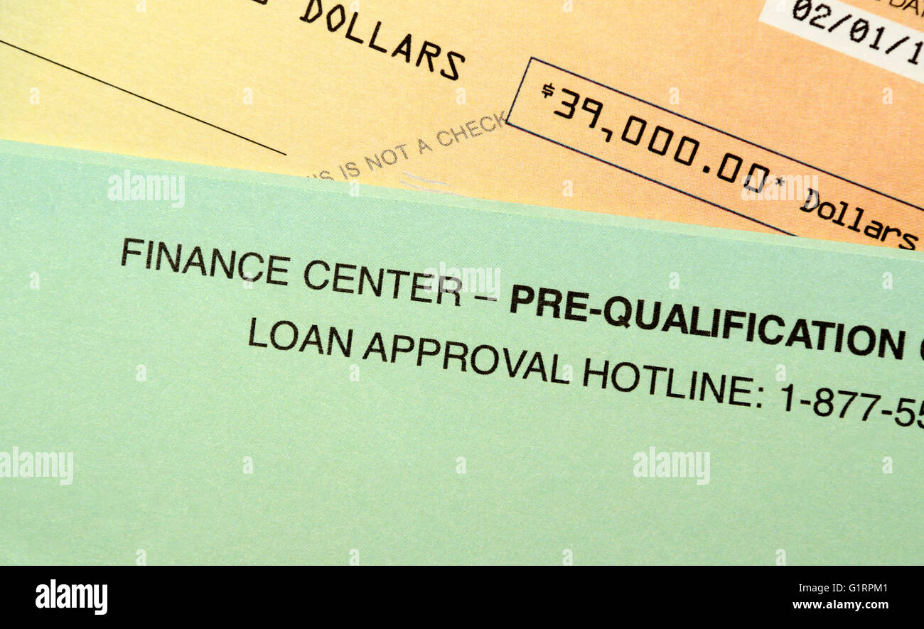 Vérifier faux promotionnels Banque D'Images