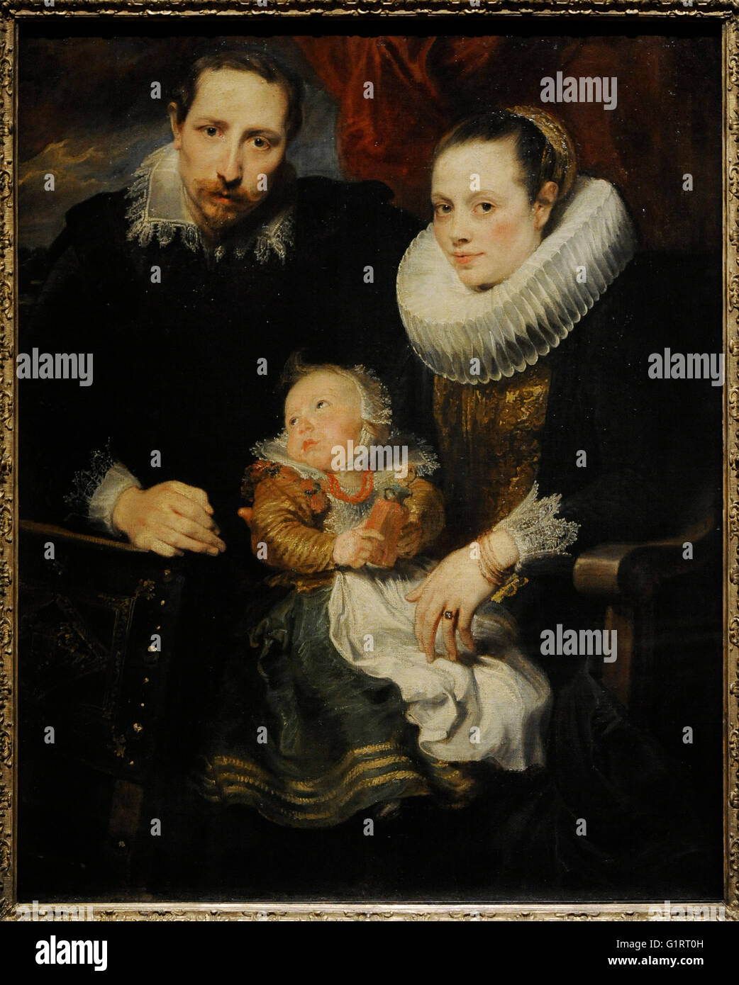 Impression Sur Toile Portrait D'une Dame Flamande – Tableau Anthony Van Dyck, AVD62