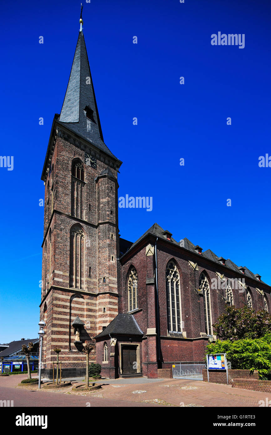 Katholische Kirche St. Clemens à Nettetal-Kaldenkirchen, Niederrhein, Nordrhein-Westfalen Banque D'Images