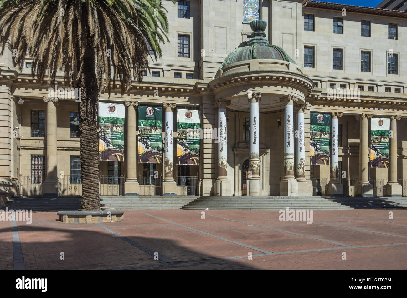 Johannesburg, Afrique du Sud 28 mars 2016 Le quartier central des affaires de Johannesburg dans la partie la plus ancienne de la ville Banque D'Images