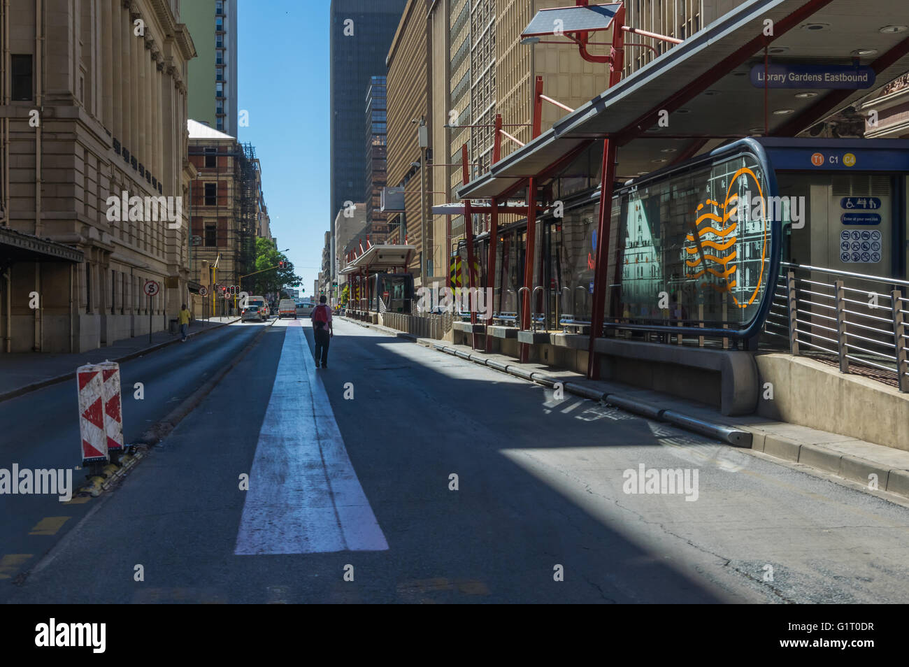 Johannesburg, Afrique du Sud 28 mars 2016 Le quartier central des affaires de Johannesburg dans la partie la plus ancienne de la ville Banque D'Images