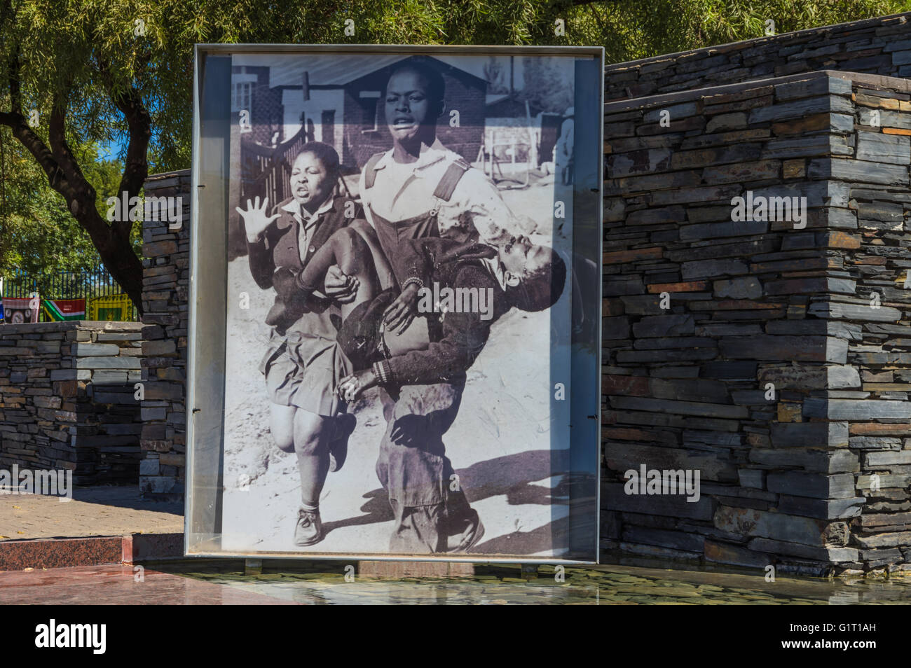 L'Hector Peterson Memorial à Soweto Banque D'Images