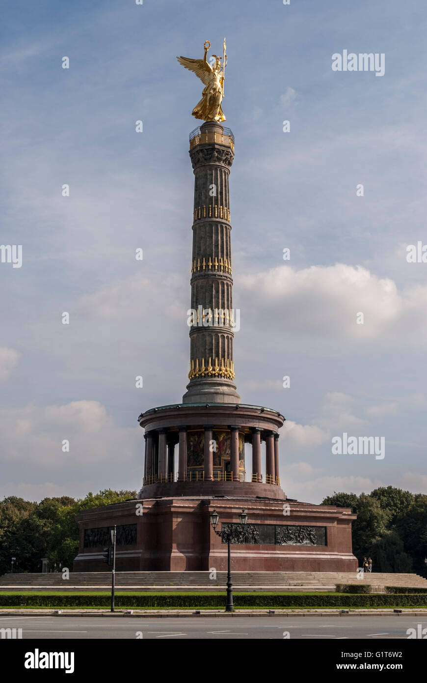 Siegessaule, commémoration de la victoire du Tiergarten, de la colonne de la tour, Berlin, Allemagne Banque D'Images