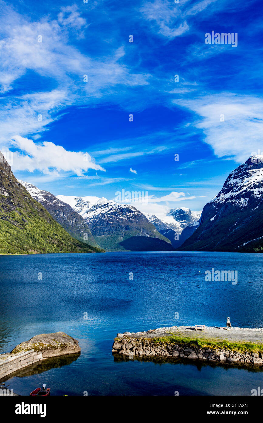 Belle Nature Norvège paysage naturel. Banque D'Images