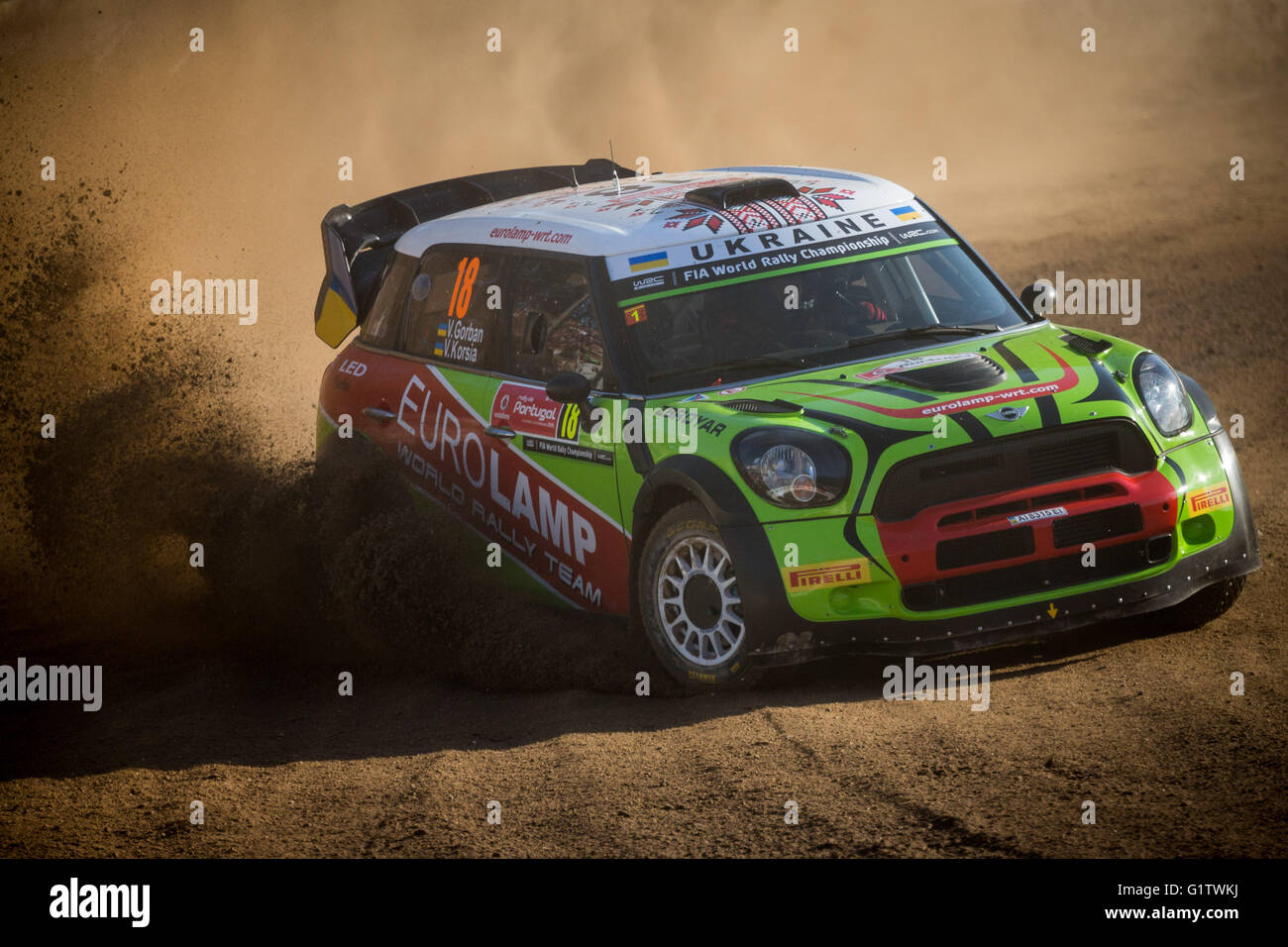 Lousada, au Portugal. 19 mai, 2016. Sébastien Ogier et julien ingrassia Volkswagen Polo r wrc de l'équipe volkswagen motorsport wrc lors du Rallye du Portugal vodafone sss1 à lousada (Portugal). crédit : Diogo baptista/Alamy live news Banque D'Images