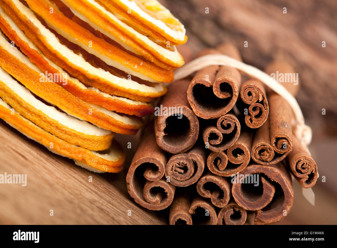 Avec Orange Cannelle et Anis Banque D'Images