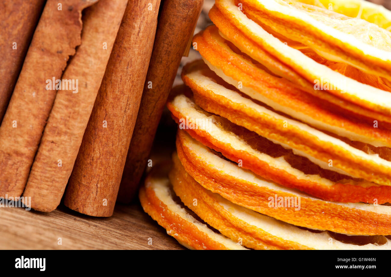 Avec Orange Cannelle et Anis Banque D'Images
