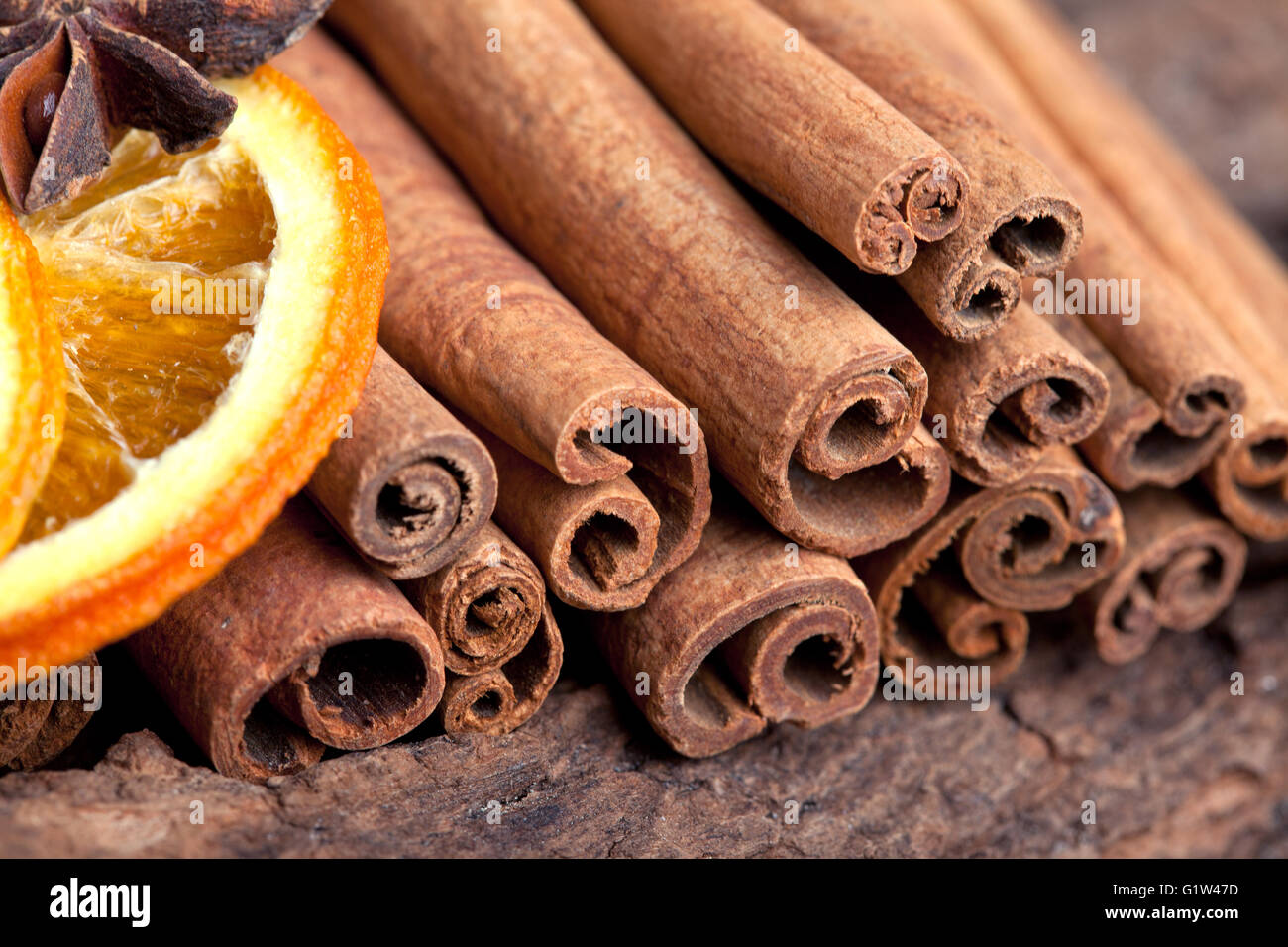Avec Orange Cannelle et Anis Banque D'Images
