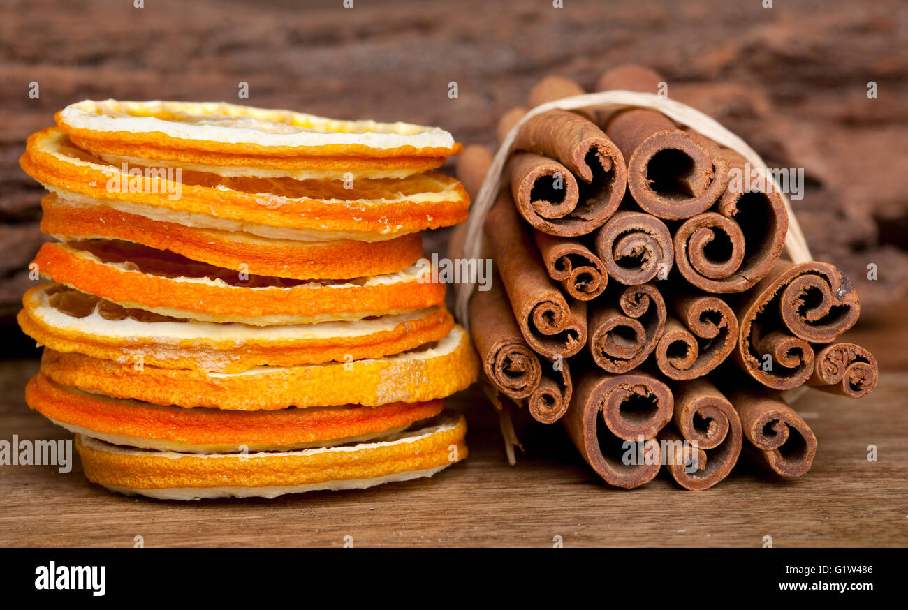 Avec Orange Cannelle et Anis Banque D'Images