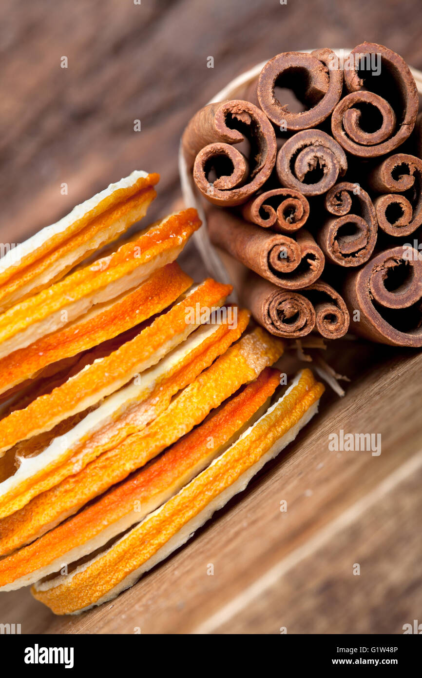 Avec Orange Cannelle et Anis Banque D'Images