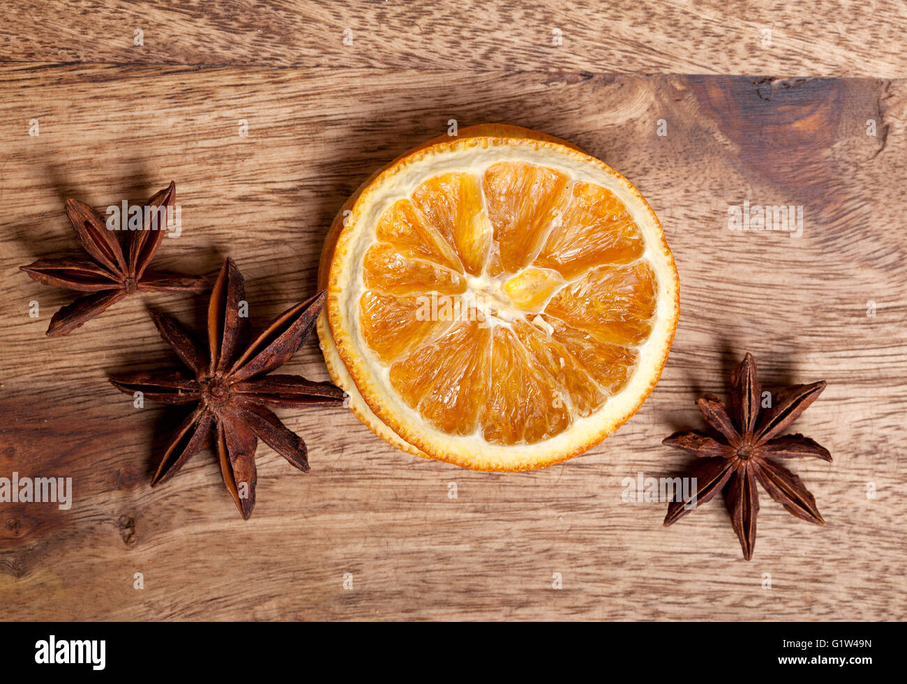 Avec Orange Cannelle et Anis Banque D'Images