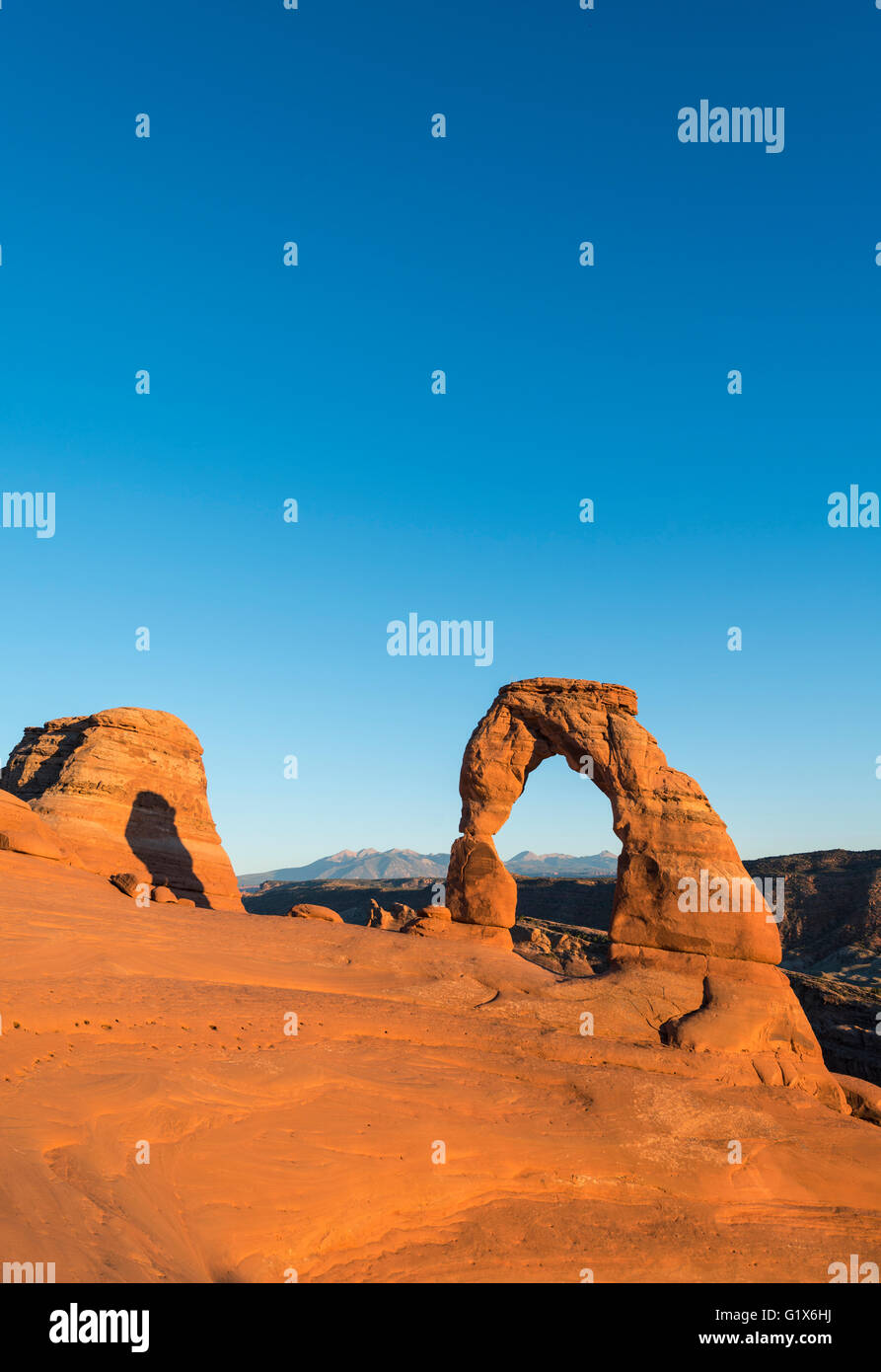 Natural Arch Delicate Arch, Arches National Park, Moab, Utah, USA Banque D'Images