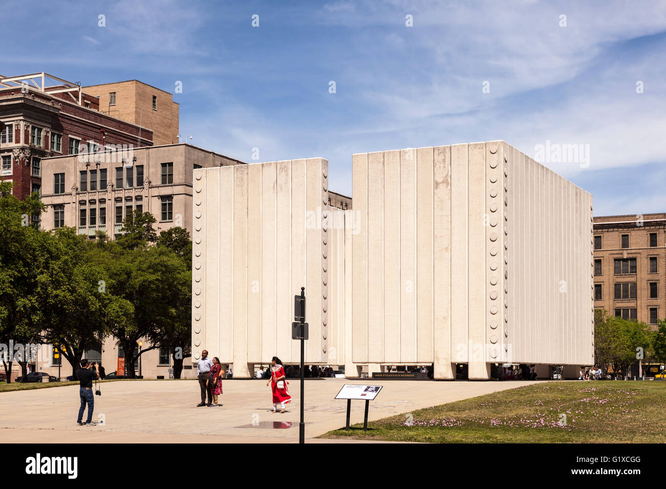 John Fitzgerald Kennedy Memorial dans la ville de Dallas. New York, United States Banque D'Images