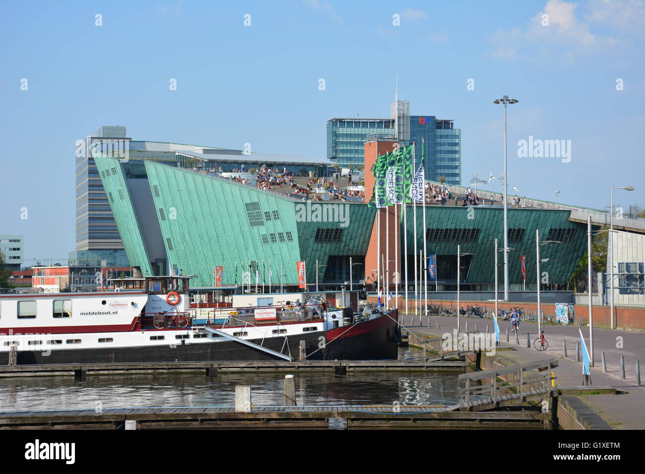 Musée scientifique Nemo, Amsterdam. Le cinquième musée le plus visité dans les Pays-Bas. Banque D'Images
