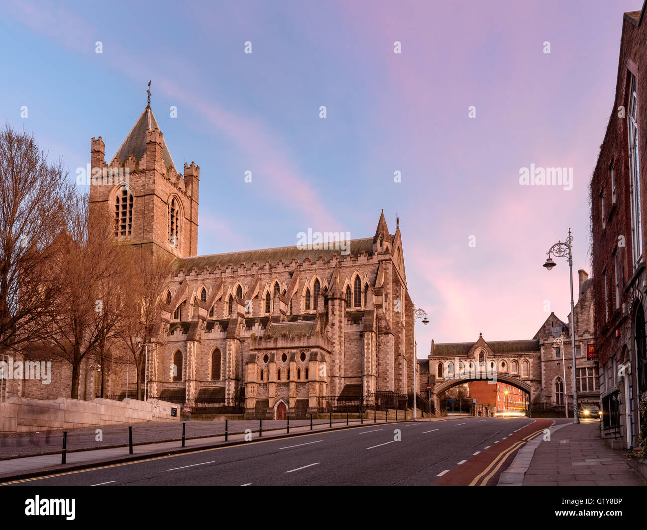 La Cathédrale Christ Church est la cathédrale de l'Organisation des diocèses de Dublin et Glendalough, Irlande Banque D'Images