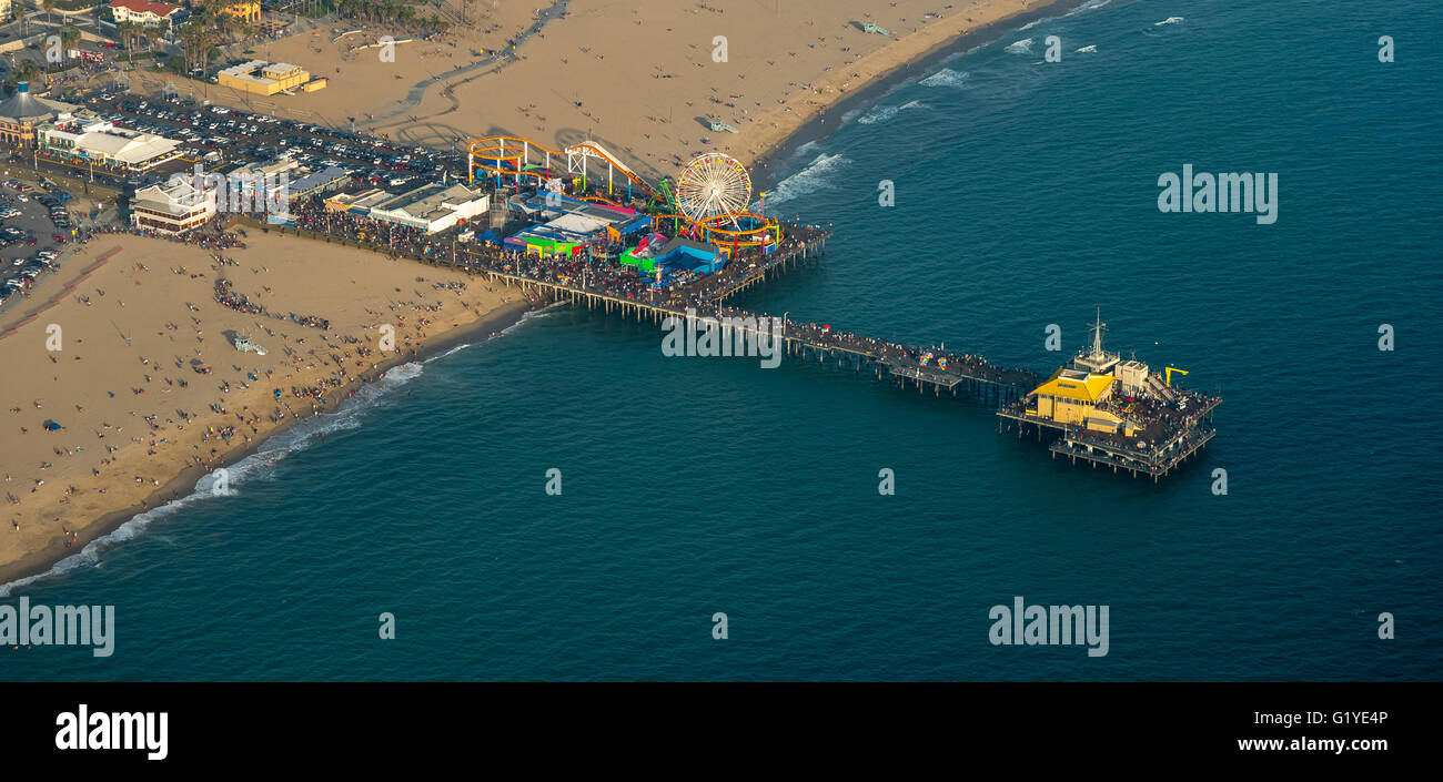La jetée de Santa Monica, Marina del Rey, Los Angeles County, Californie, USA Banque D'Images