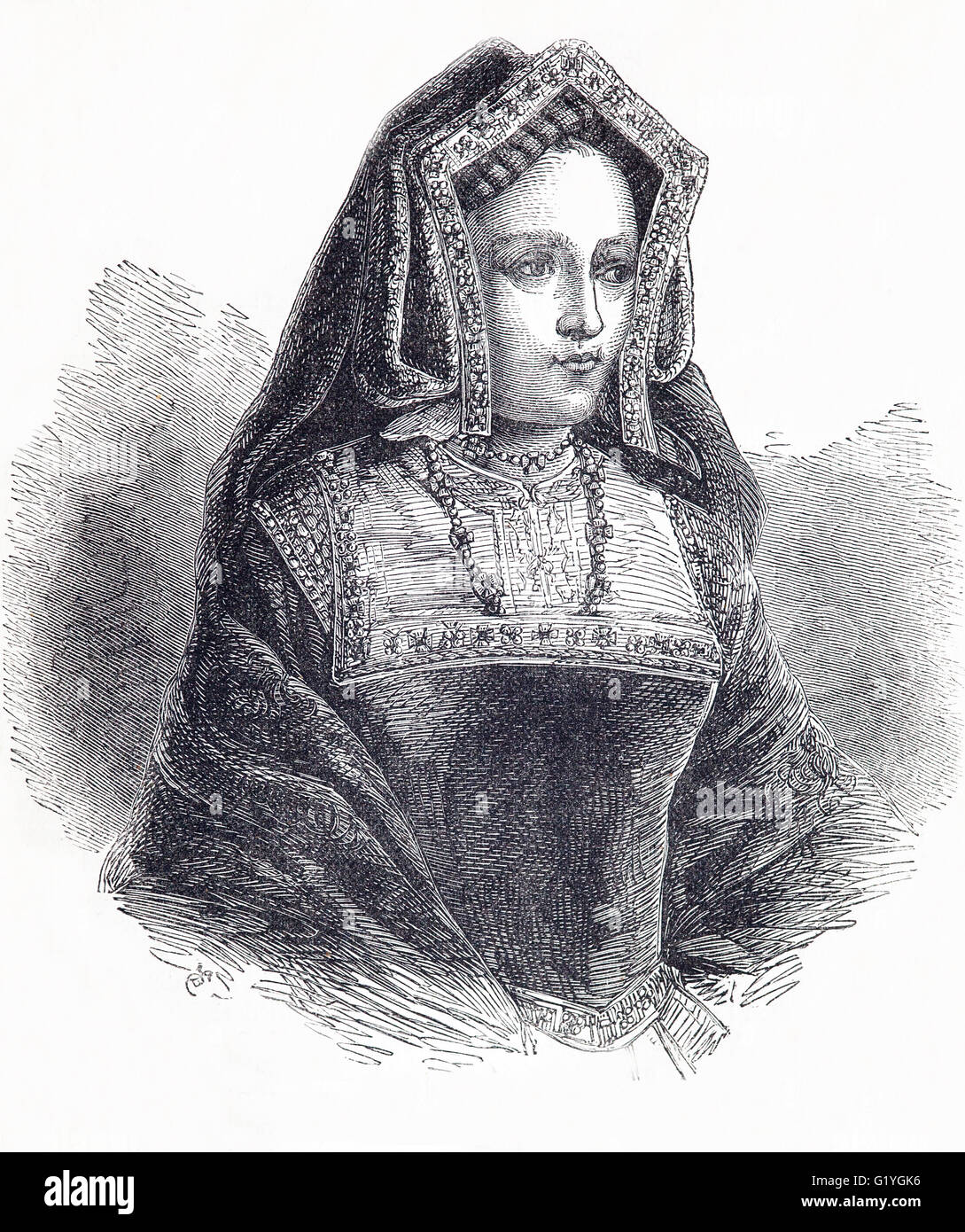 Fille du roi d'espagne ferdinand d'aragon Banque de photographies et d