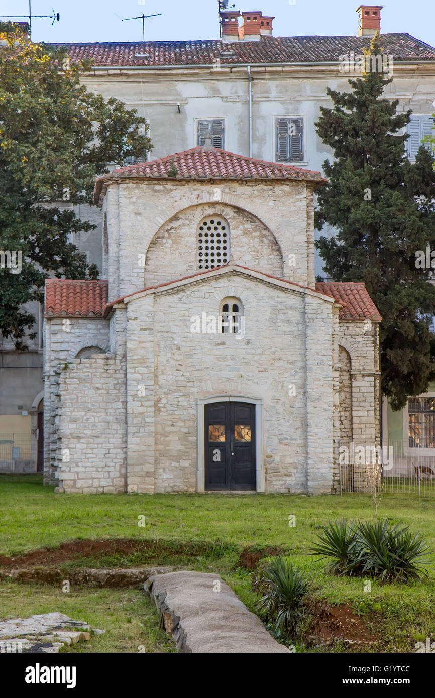 Chapelle de Saint Maria Formosa, Pula, Croatie Banque D'Images