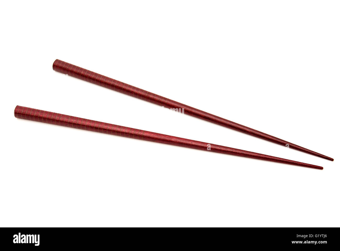 Baguettes isolé sur fond blanc Banque D'Images