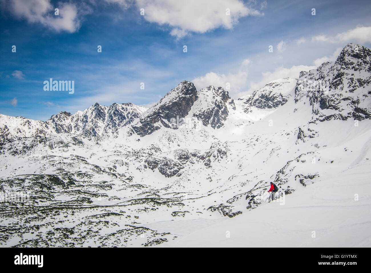Paysage de montagne je Tatras en Pologne Banque D'Images