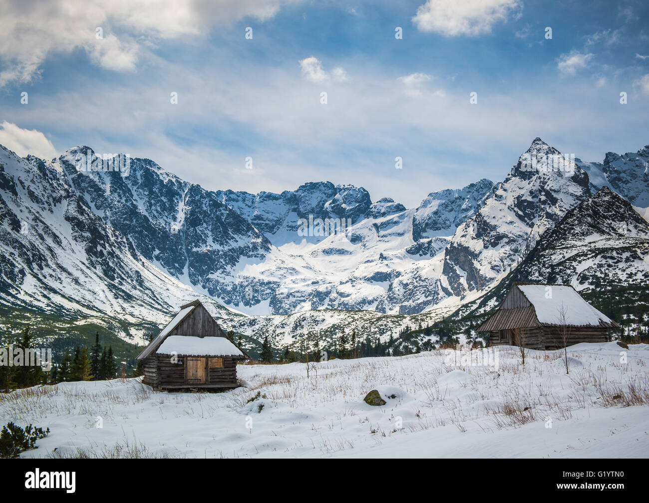 Paysage de montagne je Tatras en Pologne Banque D'Images