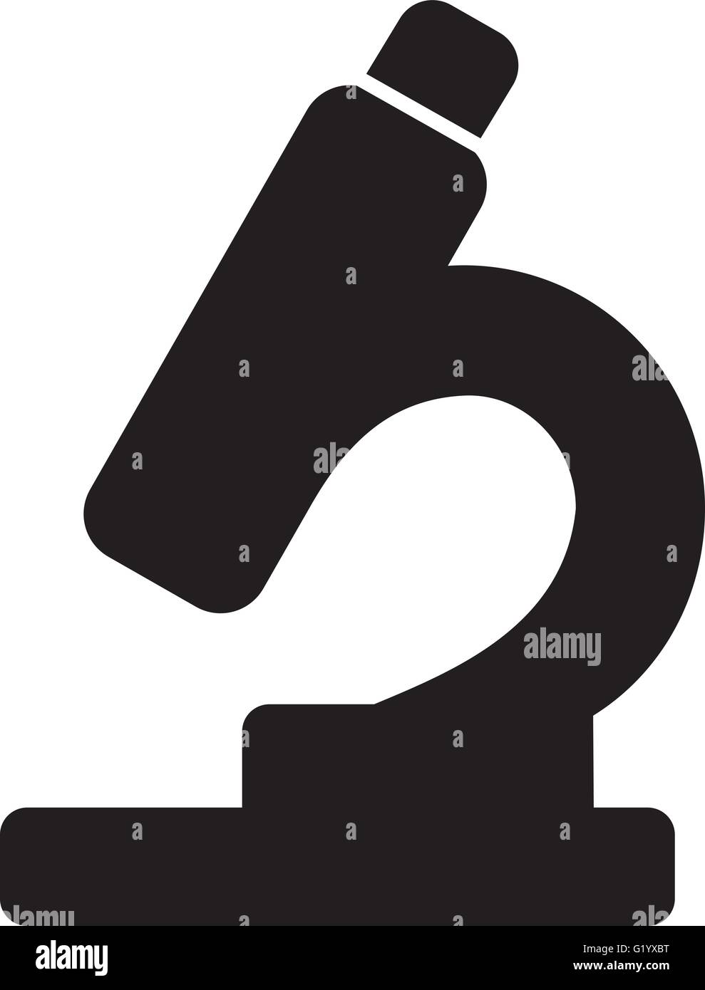 Pictogramme microscope Illustration de Vecteur