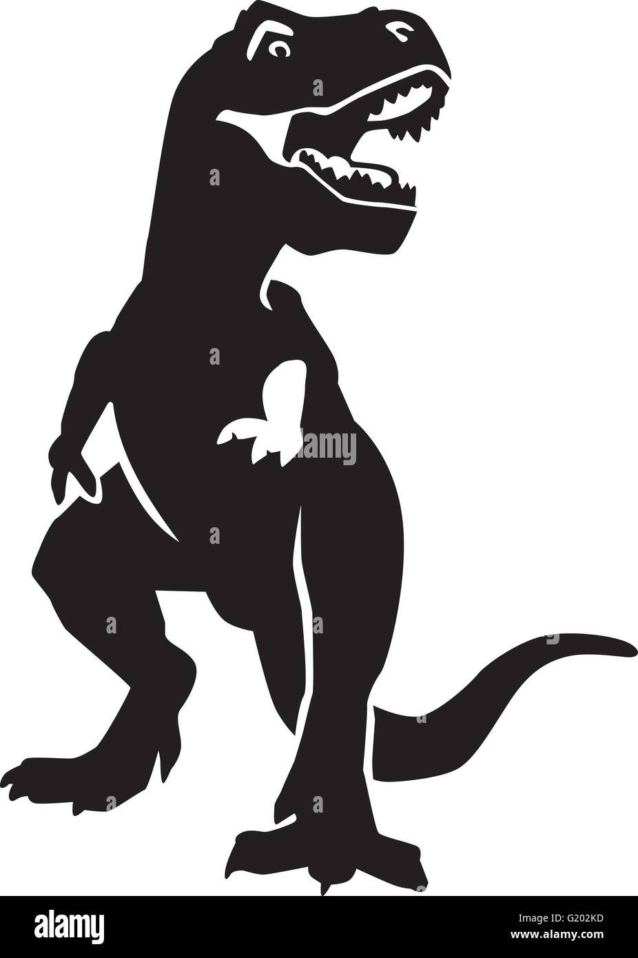 Tyrannosaurus en colère Illustration de Vecteur