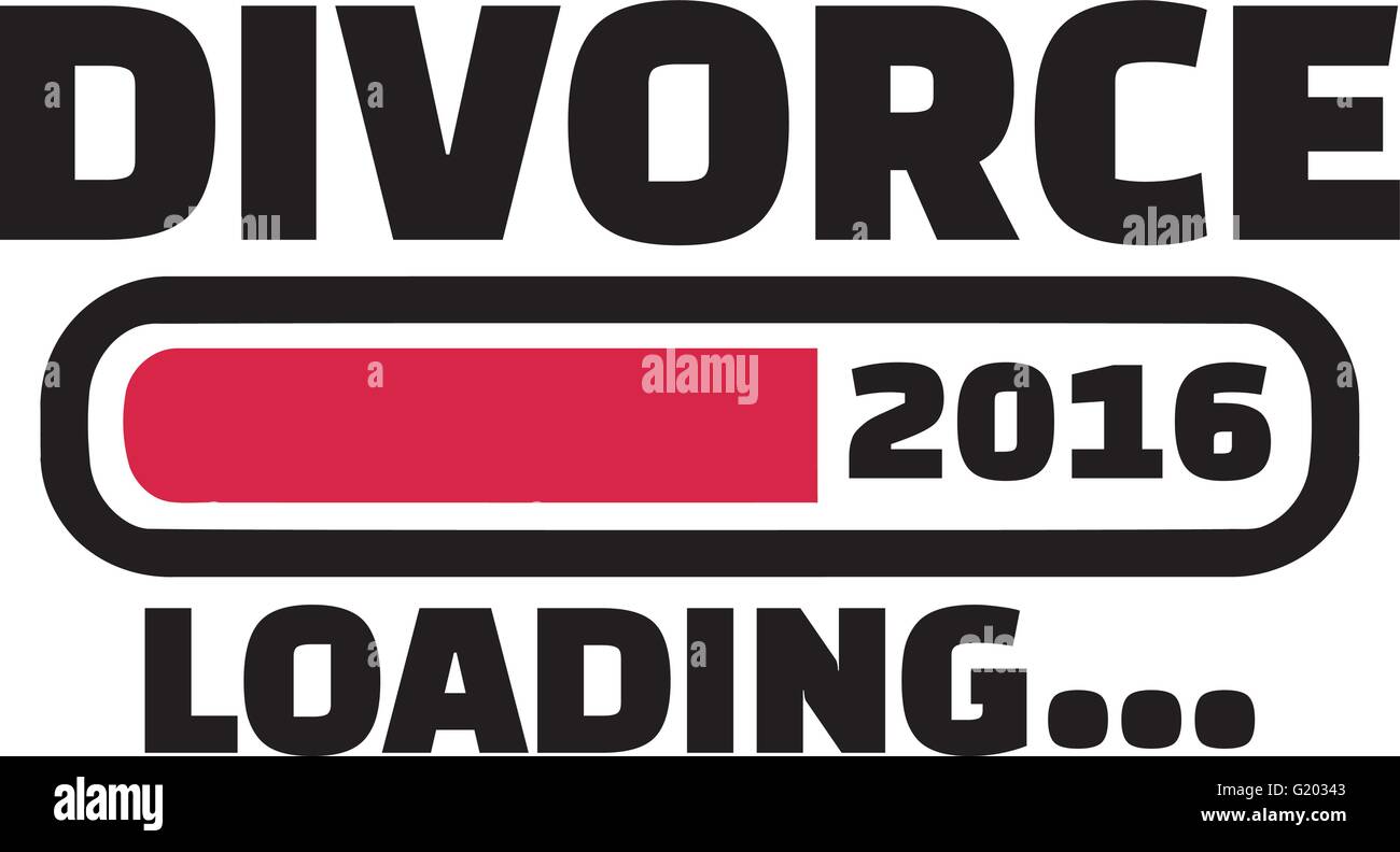Le Divorce 2016 Loading Illustration de Vecteur