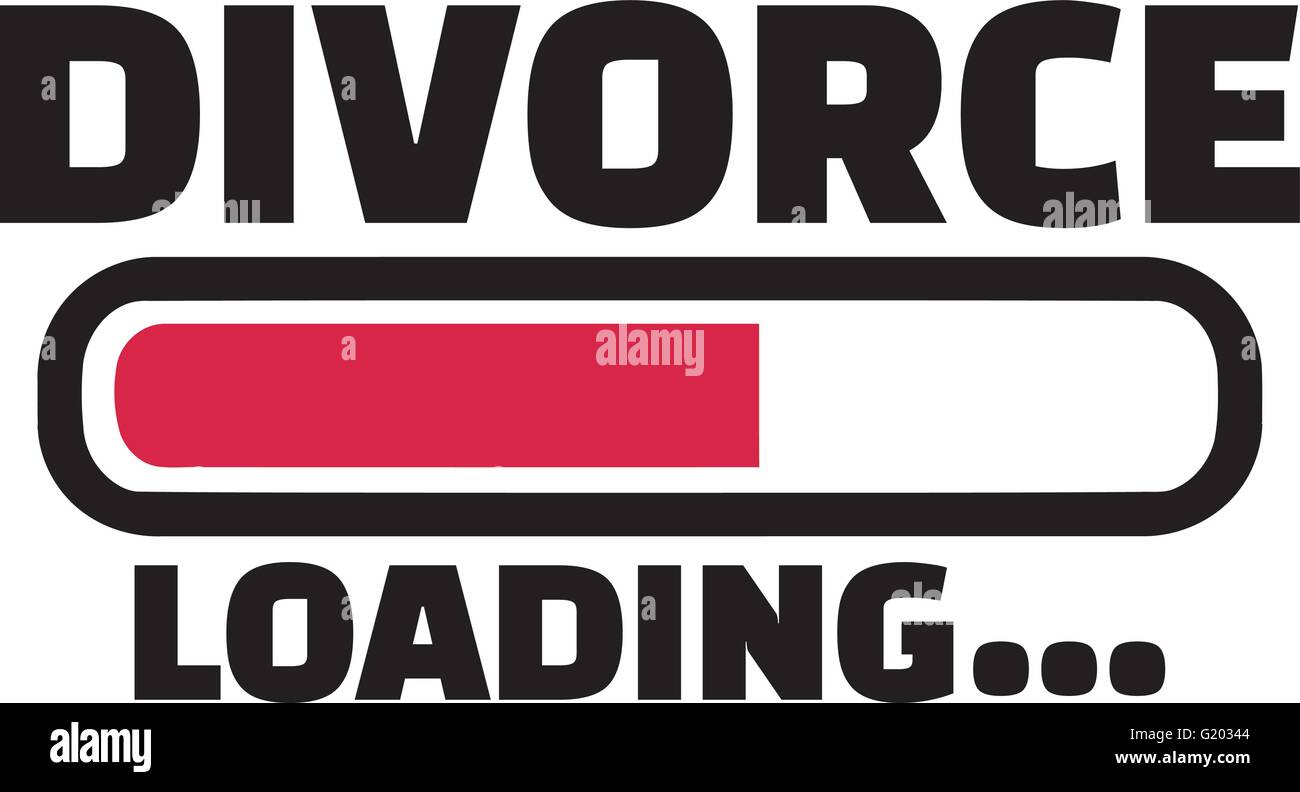 Chargement de divorce Illustration de Vecteur