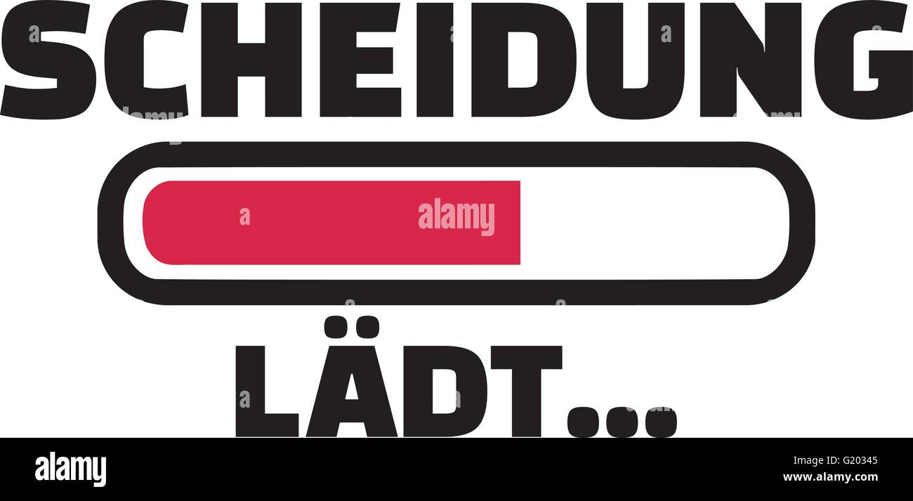 Divorce allemand Chargement Illustration de Vecteur