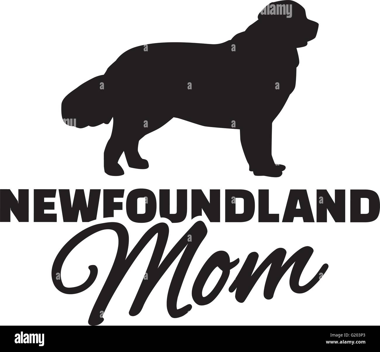Femme Newfoundland Mom Terre-Neuve Chien Chiens Maman Chien Débardeur