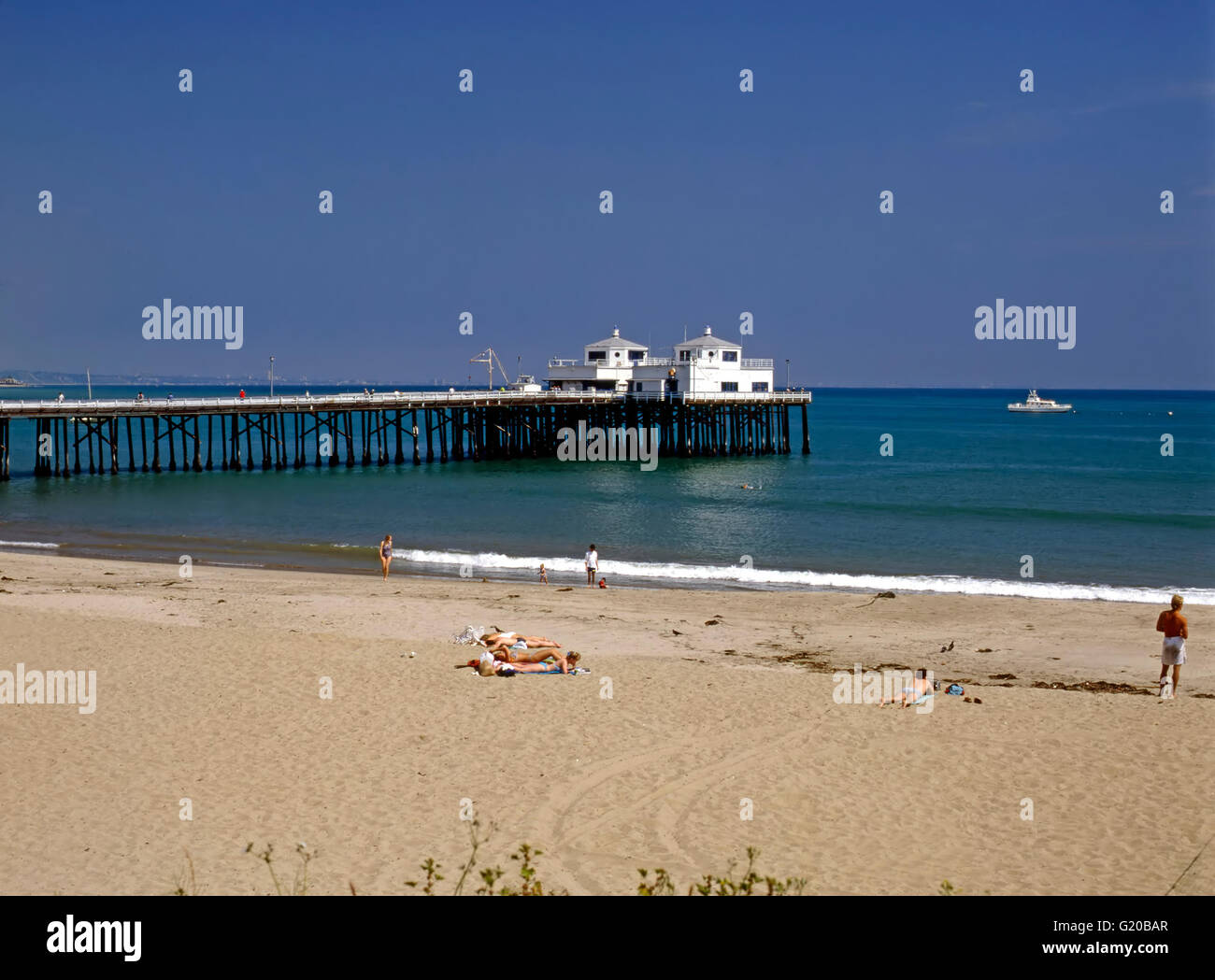 La plage de Malibu en Californie Banque D'Images