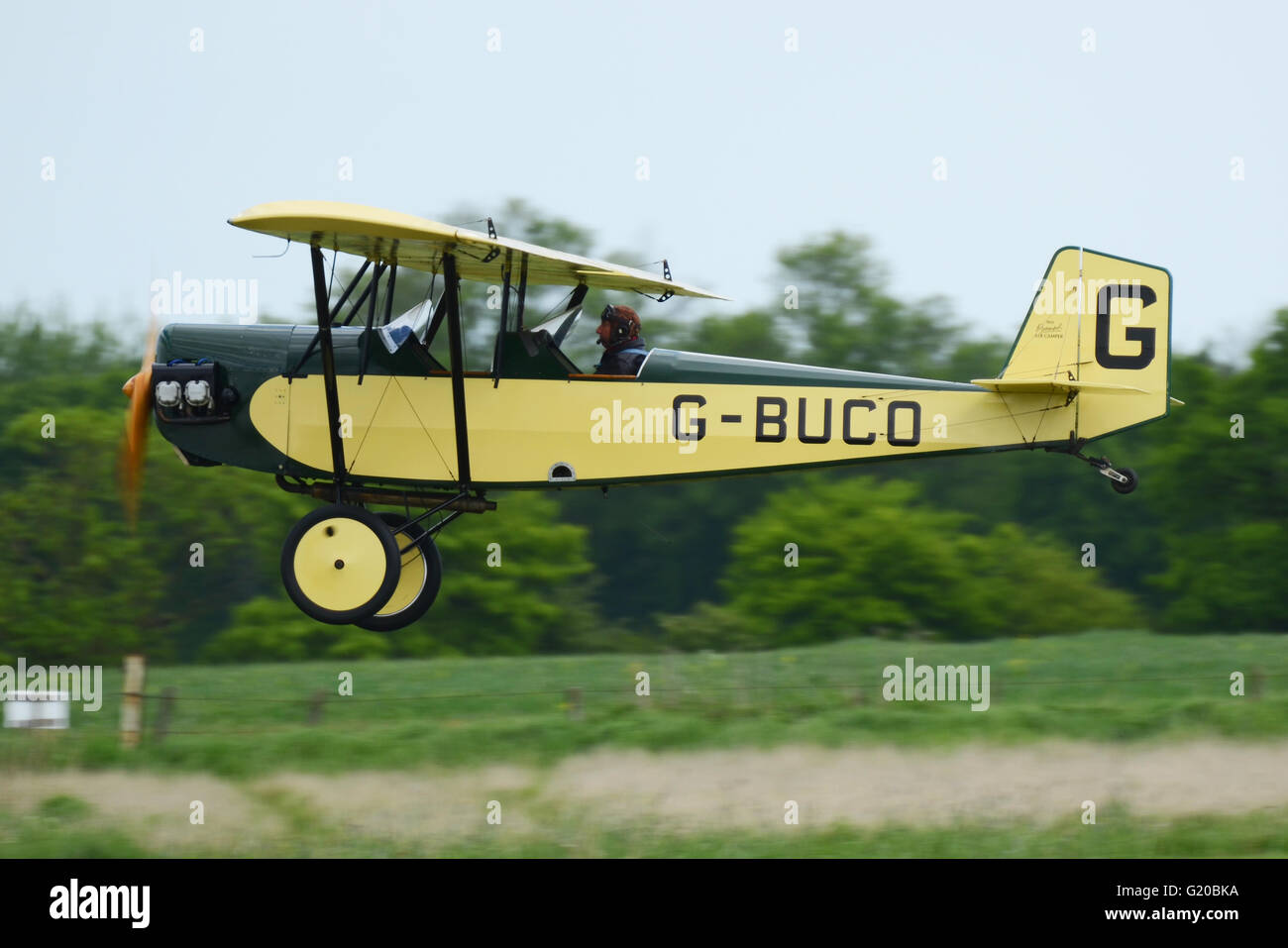 Pietenpol Air Camper, un simple parasol en aile domoté appareil conçu par  Bernard H. Pietenpol en 1928. Atterrissage à Stow Maries, Essex Photo Stock  - Alamy