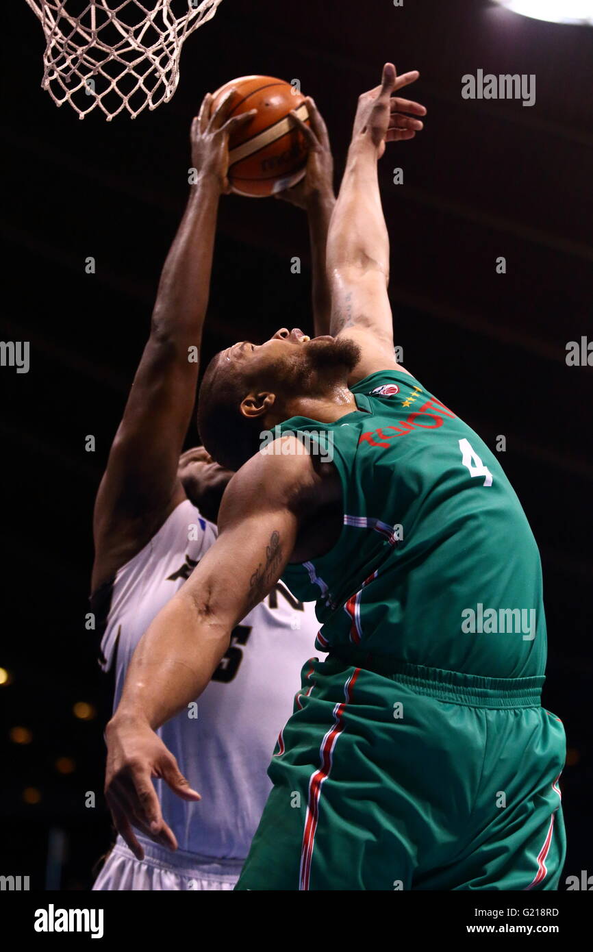 Nd Gymnase de Yoyogi, Tokyo, Japon. 21 mai, 2016. Jeff Gibbs (ALVARK), le 21 mai 2016 - Basket-ball : Ligue Nationale de Basket-ball 'LBN' 2015-2016 demi-finale des séries éliminatoires entre TOYOTA ALVARK TOKYO 67-69 hippocampes AISIN à Mikawa 2e Gymnase de Yoyogi, Tokyo, Japon. © AFLO SPORT/Alamy Live News Banque D'Images