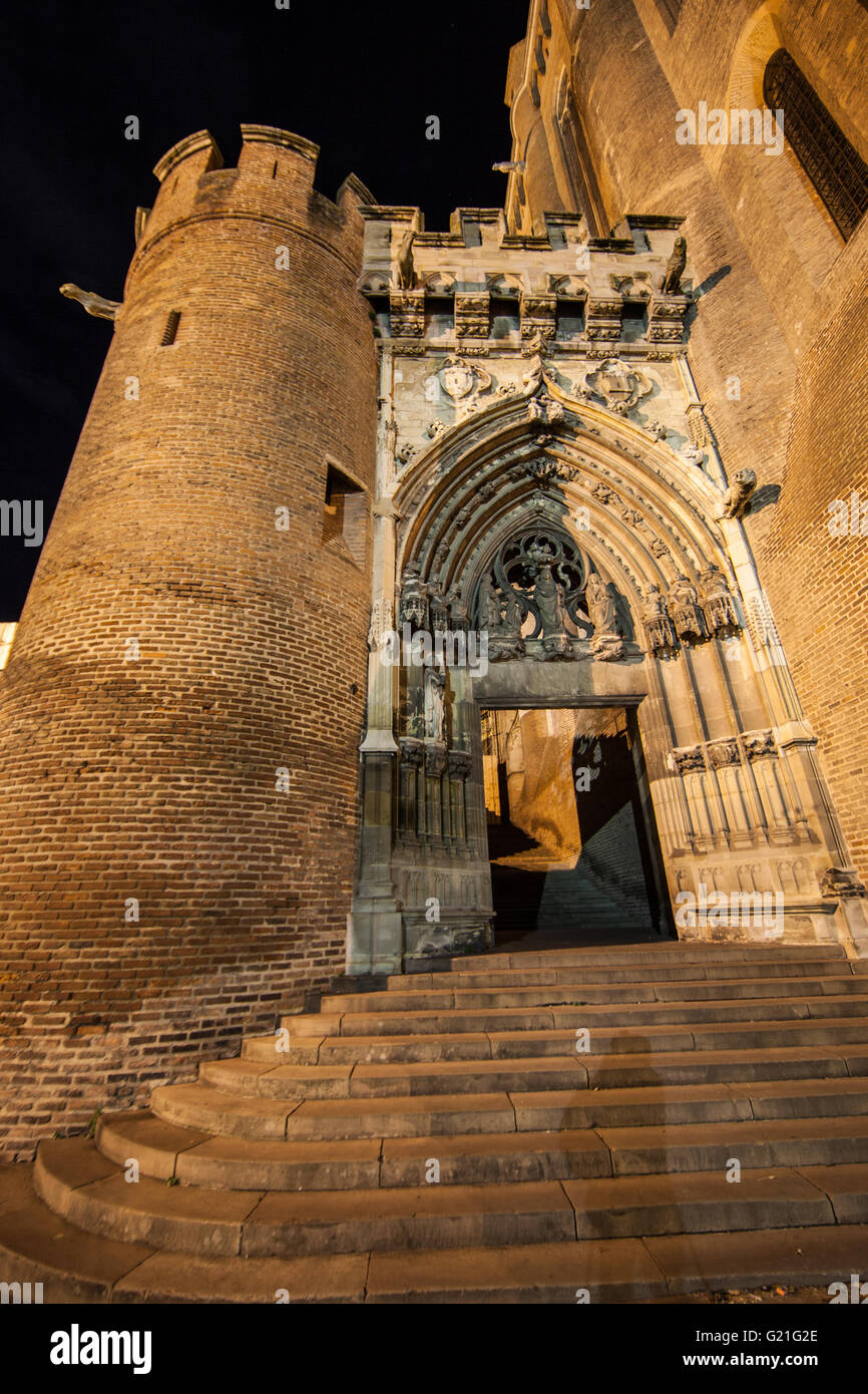 La Cathédrale Sainte Cécile à Albi (Tarn, France) Banque D'Images