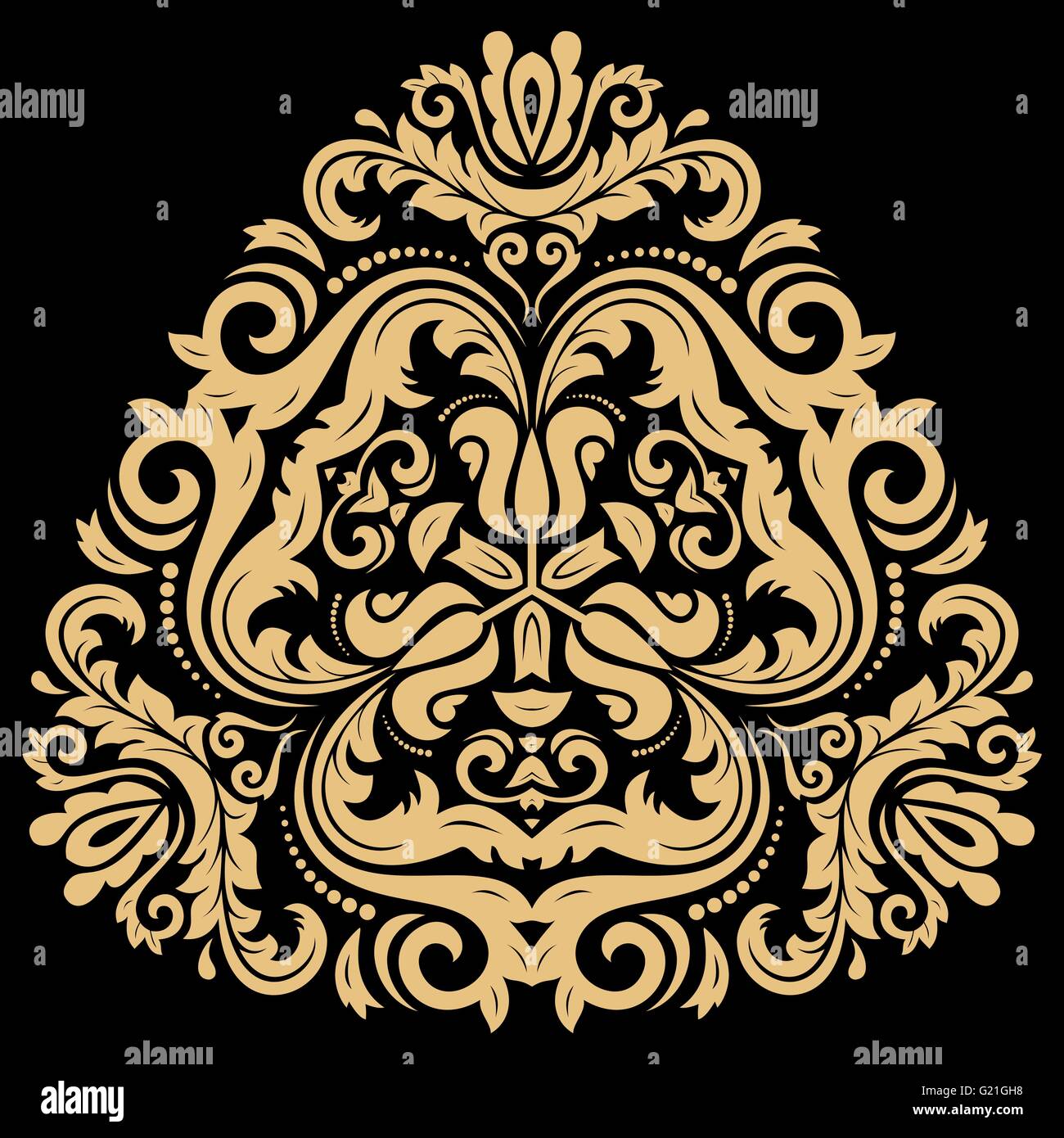 Résumé Motif Vecteur Oriental Illustration de Vecteur