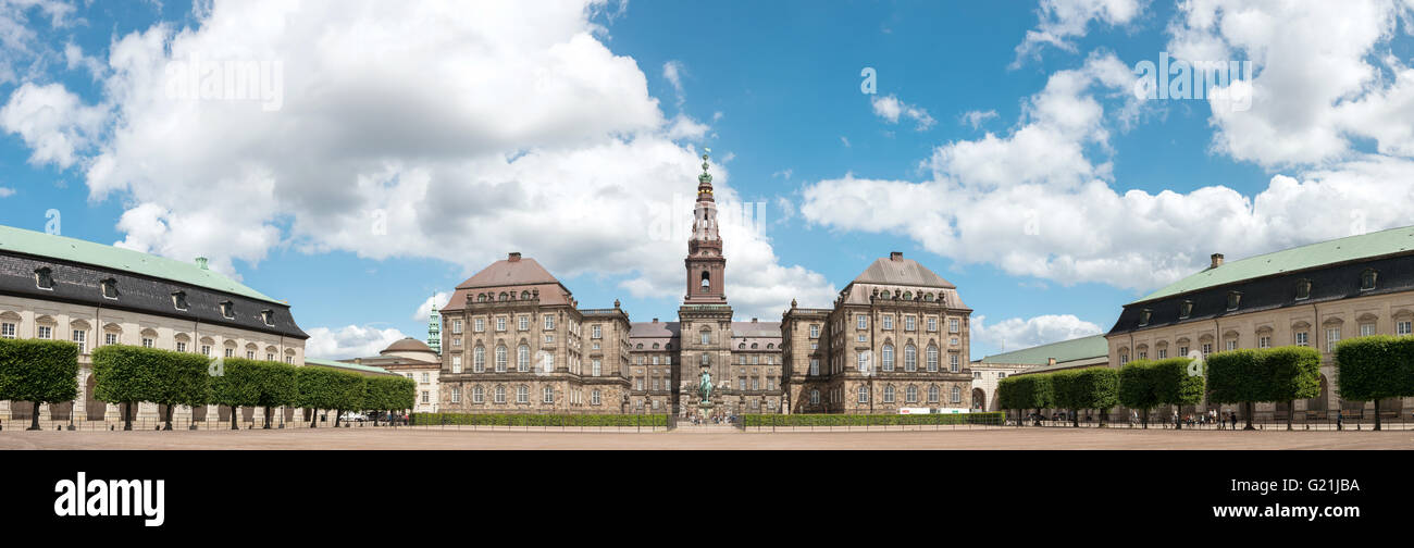 Palais de Christiansborg, le parlement danois, le Folketing, Copenhague, Danemark Banque D'Images