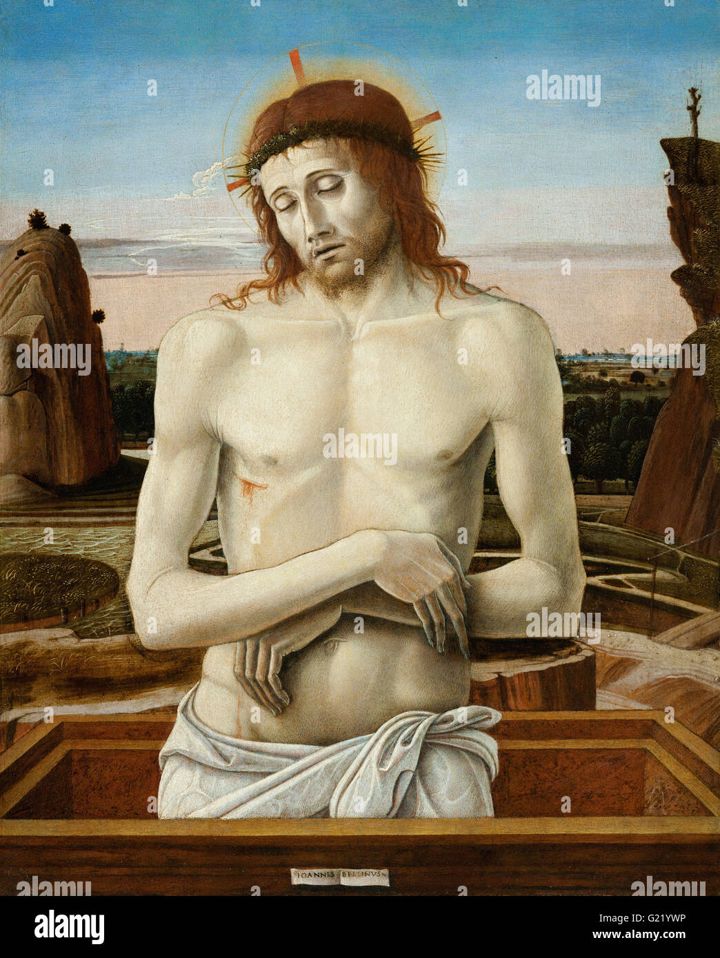 Giovanni Bellini - Imago Pietatis - Museo Poldi Pezzoli Banque D'Images