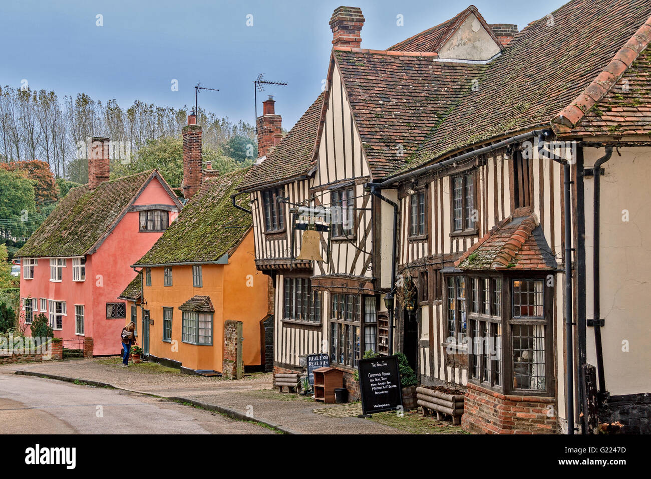 Kersey Village Suffolk UK Banque D'Images