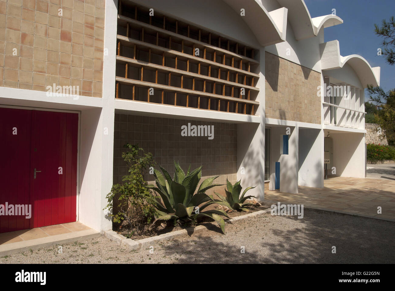 Fundació Pilar i Joan Miró a Mallorca, bâtiments détail, à l'extérieur de l'architecture, l'art, musée, Joan Mirò, Palma de Mallorca, Espagne Banque D'Images