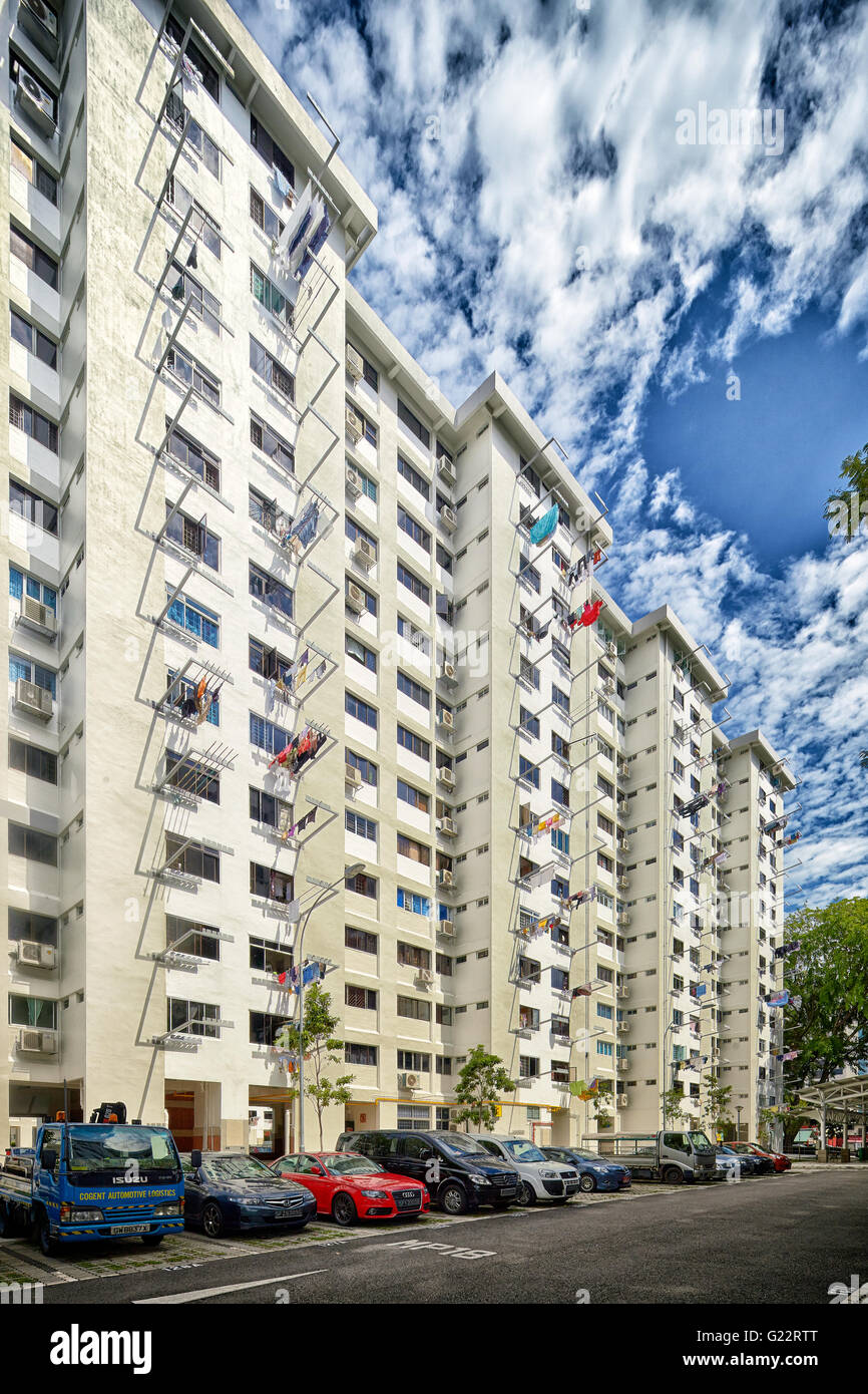 Un HDB le logement public estate à Singapour le 12 juillet 2012. Banque D'Images